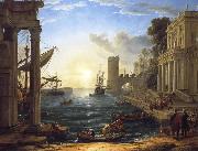 Claude Lorrain Seaport with the Embarkation of the Queen of Sheba France oil painting artist